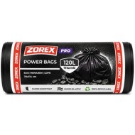 Saci menajeri Zorex Pro, 120L, negru, 10 buc/rola