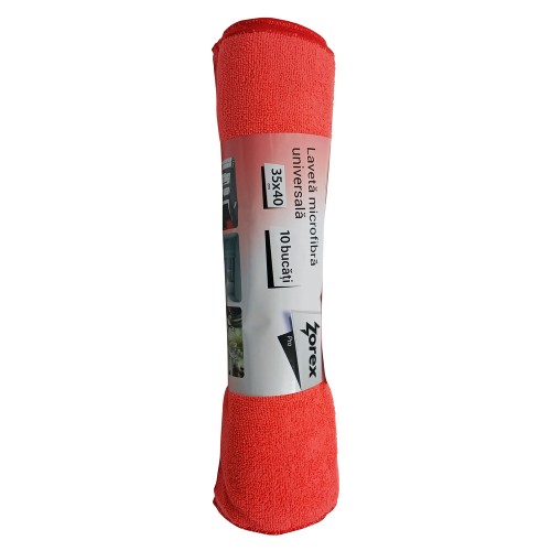 ZOREX Pro Lavete microfibra Rosie 10/set 35X40CM