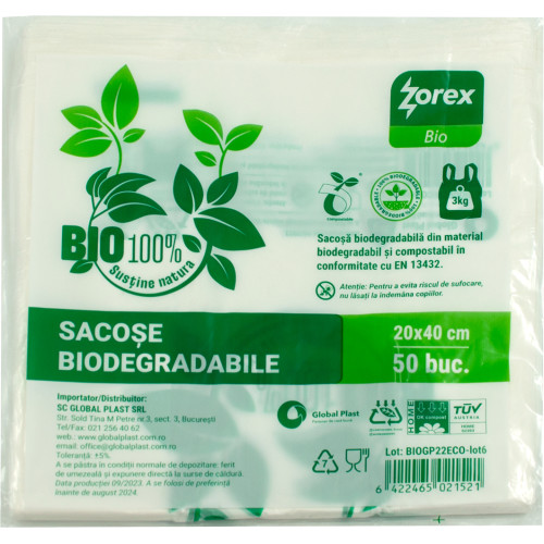 Sacoșă tip maieu BIOGP22SET