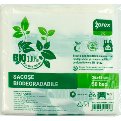 Sacoșă tip maieu BIOGP35SET