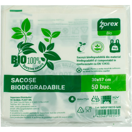 Sacoșă tip maieu BIOGP70SET