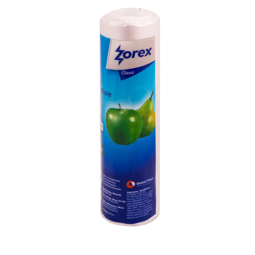 Pungi alimentare Zorex Clasic transparente capacitate 1 kg