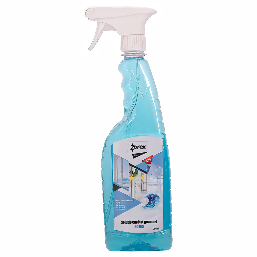 Solutie Zorex Pro pentru geam, Ocean, 750ml